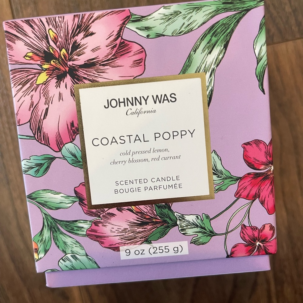 Johnny Was Coastal Poppy Candle, 9 oz.